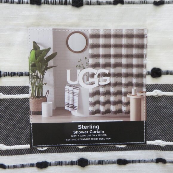 UGG shower curtain Sterling 72" x 72" - Picture 6 of 6